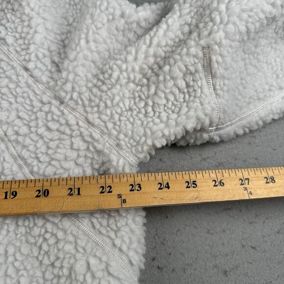 Lululemon Scuba Oversized Sherpa 1/2 Zip Hoodie M/L Vapor Gray Wool Blend - Picture 11 of 16